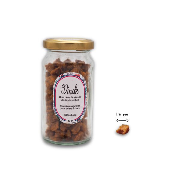 friandises naturelles 100% viande de dinde chiens et chats